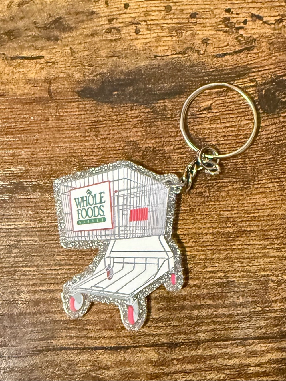 Whole Foods Shopping Cart Keychain